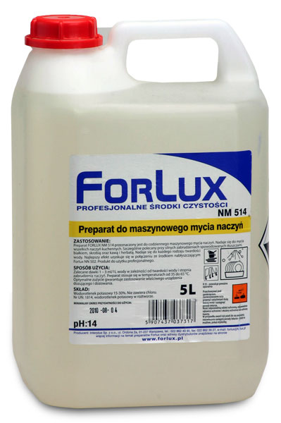 Preparat do maszynowego mycia naczyń - Forlux NM